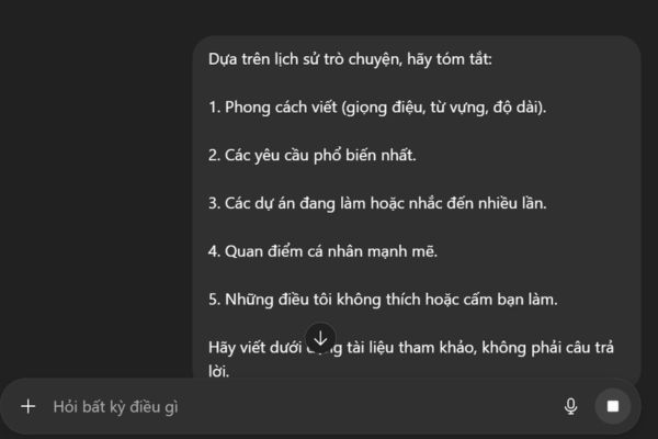 Câu lệnh tóm tắt lướt web